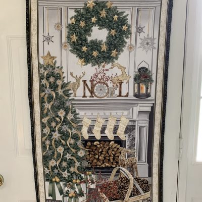 Heartwarming Holiday Hearth Wall Art Quilt