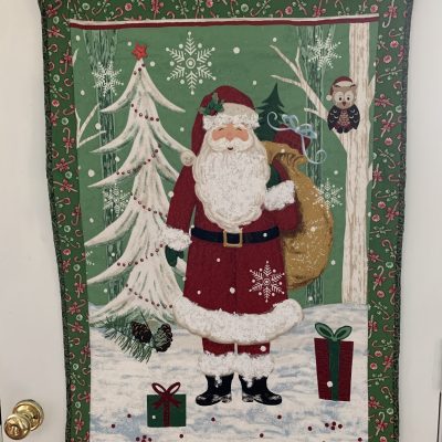 Santa's Festive Forest Wall Hanging Quilt